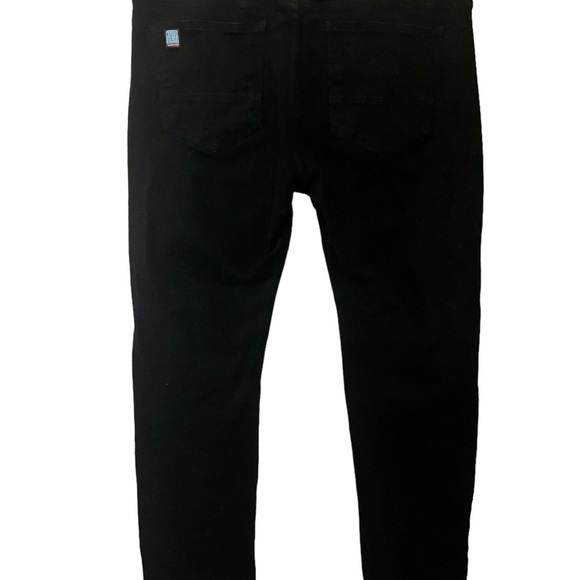 Demolition Jeans‎ Mens 38x39 Vintage Black Denim Straight Leg Jeans Pockets - Picture 2 of 11